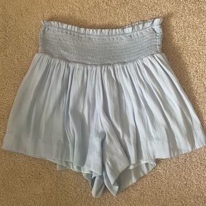 Blue TCEC Smocked Shorts
